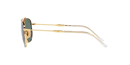 Image of Ray-Ban Unisex Sunglasses Gold Frame, Brown Lenses, 54MM