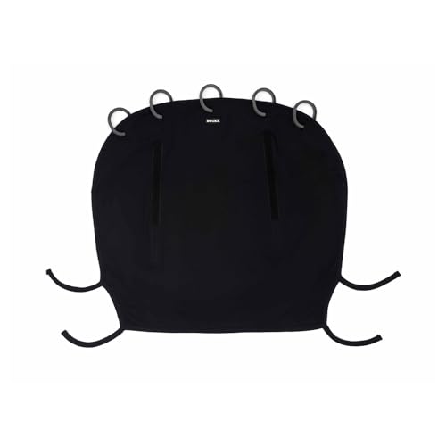 Dooky Universal Cover Black Protection solaire, protection contre les intempéries pour les sièges auto, poussettes et landaus (protection UV SPF 40+, testée...