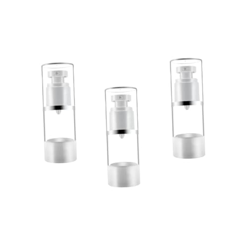 Didiseaon 3 Pcs 30ml Travel Sunscreen Spray Bottles Press Pump Refillable Subpackaging Containers for Cosmetics and Skincare