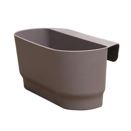 Gvvsjgdbis Macetas de Plástico Semi-Circulares para colgar en la pared, Cestas adaptadas al Balcón, Cerca, Jardín, Exterior e Interior B
