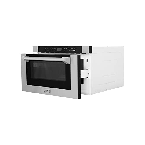 ZLINE-24-12-cu-ft-Built-in-Microwave-Drawer-with-a-Traditional-Handle-in-Stainless-Steel ZLINE 24 12 cu ft Built in Microwave Drawer with a Traditional Handle in Stainless Steel