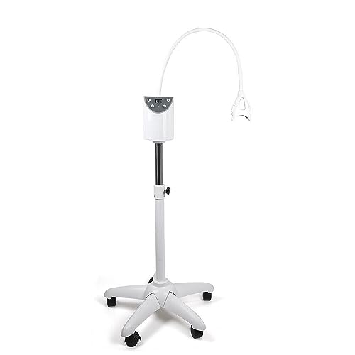 YIPONYT Teeth Whitening Lamp, Mobile Tooth Bleaching Accelerator System Teeth Tooth Whitening Machine Lamp with Adjustable Stand and Cold Blue Light for Dental Clinic/Beauty Salon