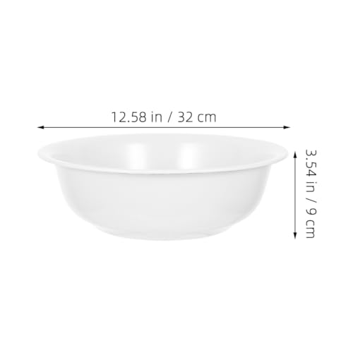 Bassine émaillée rétro blanche pour mariages champêtres et usage nomade - 3