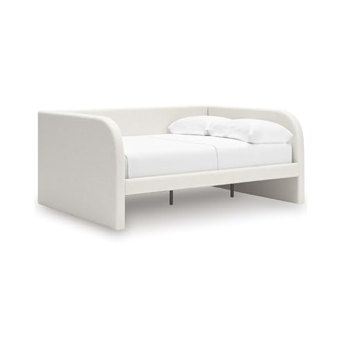 Signature Design by Ashley Birkmore Full Upholstered Daybed, Tan/White