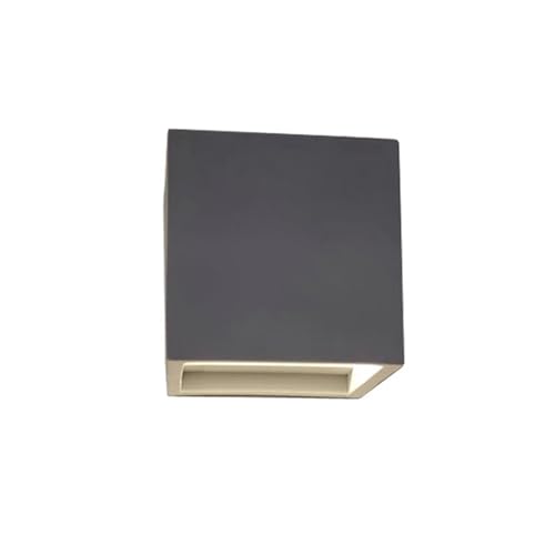 Applique murale carrée en ciment pour éclairer une chambre à coucher contemporaine