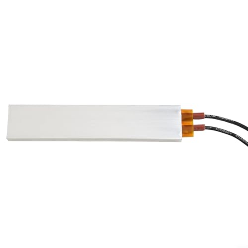 DAZZLEEX - PTC Élément chauffant électrique 220 V 100 x 21 x 5 mm Température constante 60-270 °C pour chauffage d'appoint et applications industrielles ou de laboratoire, argent (220 V 120 ℃)