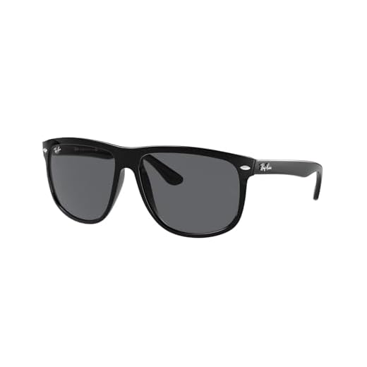 Óculos de Sol Ray-Ban Boyfriend 0RB4147 601/87 Tam 60 / Preto - Lentes Cinza Escuro