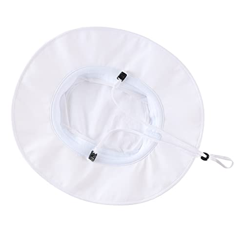 Home Prefer Upf50+ Mens Sun Hat Wide Brim Fishing Hat Airy Mesh Uv Protection Hat Portable Bucket Sun Hat White #TOP5