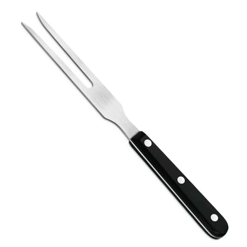 Cyoufine Meat Cooking Fork Stainless Steel Fork - 10.8' Metal Serving Forks For Meat Carving Heavy Duty Two Prong Meat Fork For Grill Lifting Barbecue Forks