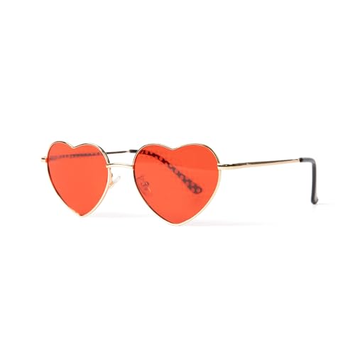 Plura Rave Heart Diffraction Sunglasses (1, Red)