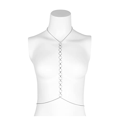 Sexy Geometric Bra Chain Ladies Simple Gold Bikini Chain Belt Body Jewelry Party