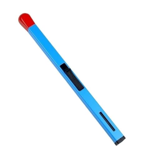 ACRUZ Accendino Ricaricabile, Accendino a fiammifero Lungo, Accendino butano, Accendino Multiuso da Cucina, Sigaretta Regalo Senza Scatola (Gas butano Non Incluso) (Color : Blue)