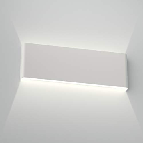 Image of Aipsun 15.75in Matte White Modern Vanity Light Up and Down LED Vanity Light for Bathroom Wall Lighting Fixtures (White Light 5000K)