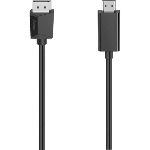 Hama HDMI-Kabel - DisplayPort (DisplayPort, 4K, Adapter, Ultra HD, 1,5m) schwarz