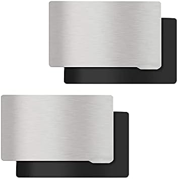 KOYOFEI 2PCS Resin 3D Printer Platform, Building Plate and Magnetic Sheet, Flexible Steel Plate Flex Bed for Elegoo Saturn S, Anycubic Photon Mono X, Mono X 6K, M3 Plus 3D Printer 202 x 128 mm