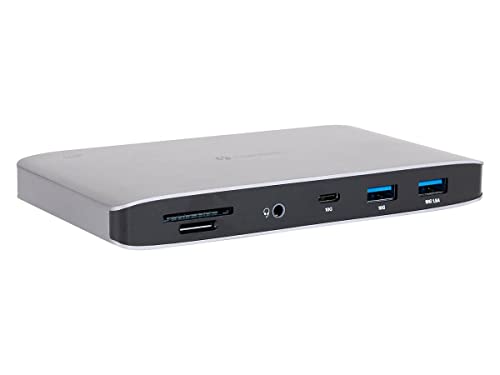 Monoprice Thunderbolt 3 Dual DisplayPort Docking Station - With USB-C MFDP Support FOr Non-Thunderbolt 3 Devices, 60 Watts Power Delivery, 10/100/1000Mbps Data Transfer Speeds, Silver by Monoprice - Used condition - Image 4