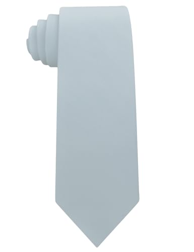Image of Kebocis Mens Solid Color Cotton Necktie for Men