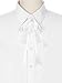 Elerevyo Lace Bow Tie for Women Fashion Ribbon Pre-Tied Neck Tie for Shirt One Size White