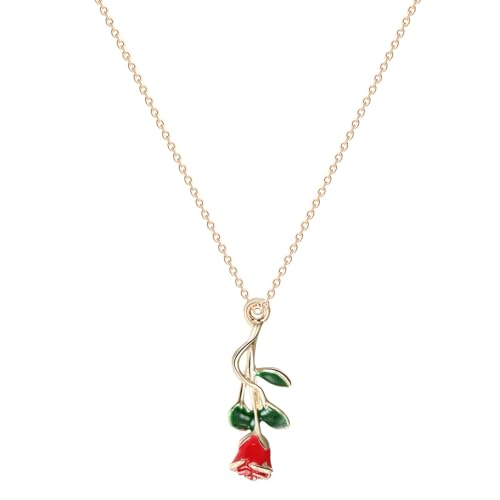 Collier de fleurs de rose rouge fait main en tissu élégant pour mariage raffiné