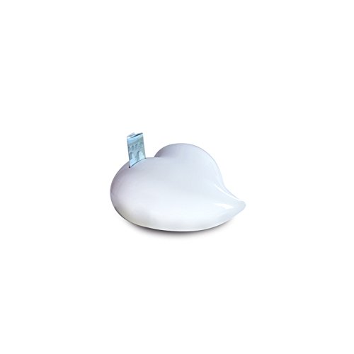 Preisvergleich Produktbild Spardose Keramik "kleines weißes Herz"