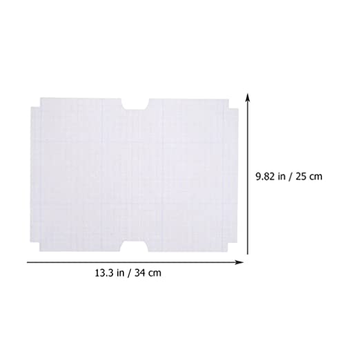 Cabilock 20Pcs Protetor Livro Cobre À Prova D' Água Adesivo Transparente Forro Livros Escolares Doc