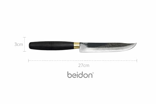 Image of Iron Kitchen Knife | Wooden Handle Meat & Fish Cutting Knife | Vegetable Cutter | Traditional Naadan Kathi-Kathi | Knife for Kitchen Use |27 * 3 * 2.5