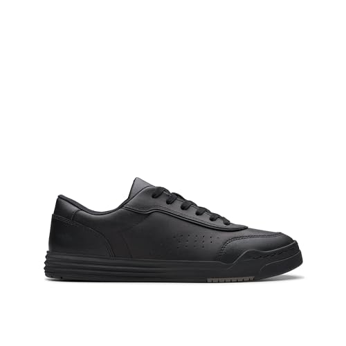 Clarks Boy's Urban Solo O, Black Leather, US 8.5