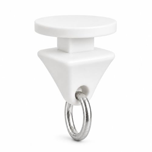 Image of FAPBADRI Plastic Silent Runners Sliders Rollers for Curtain Track Channel | Smooth Glide Curtain Gliders | Color - White | Pack of 100 Pieces