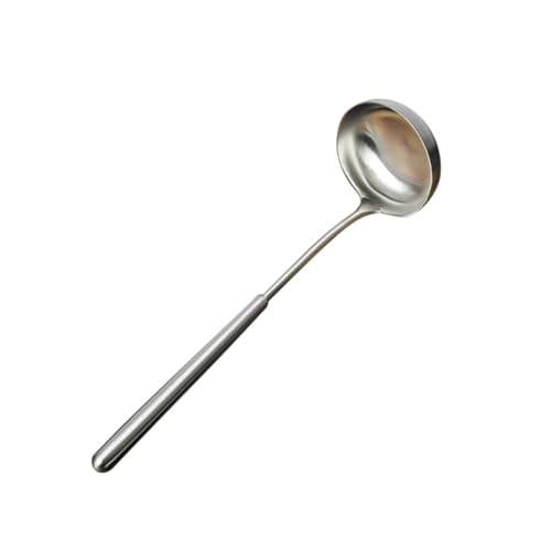 SOLUSTRE Stainless Steel Soup Ladle Long Handle Heat Resistant Scoop for Hot Pot Elegant Serving Spoon for Home Restaurant Use present for Thanksgiving Christmas
