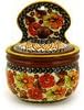 Polmedia Polish Pottery Wall Jar UNIKAT - Autumn Glow Pattern Handmade in Boleslawiec Poland + Certificate of Authenticity