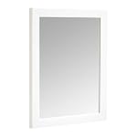 Amazon Basics Rectangular Wall Mount Mirror 16" x 20", Standard Trim, White