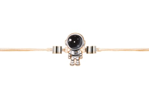 Image of Kizzi Kids Rakhi Set - Astronaut /Spaceman & Rocket Cartoon Rakhis for Boys | Cute Rakhi Combo for Kids