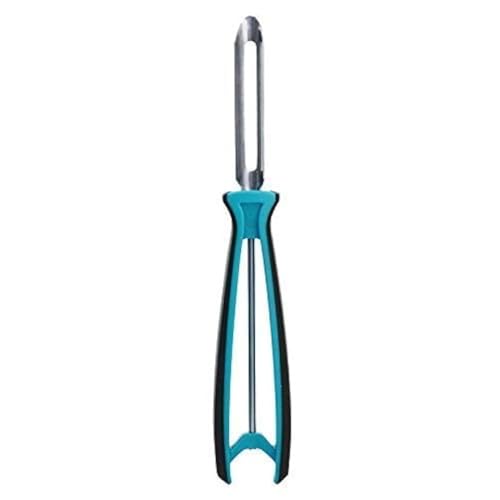 Linden Sweden Soft Grip Peeler - Turquoise | Rust Resistant Vegetable Peeler with Ergonomic Handle for Safety and Control | Dishwasher Safe Potato Peelers Made In Sweden | 6.5”