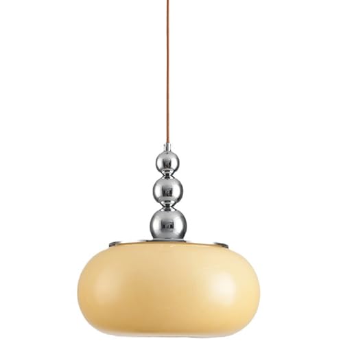Lustre en verre style crème pour chevet de chambre et salon