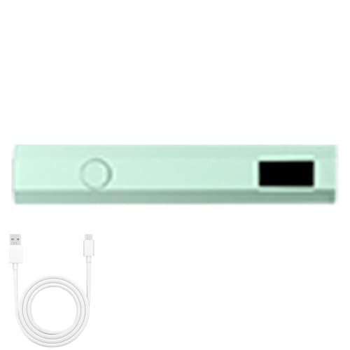 Luz UV de una sola uña, luz UV de mano para las uñas - Pequeño bolígrafo recargable para uñas con pantalla LED,Lámpara de temporizador de 2 inalámbricas, secadora de pegamento portátil profesional par