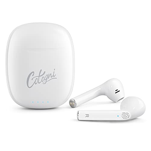 Cotogni Wireless Earbuds, P3 Earphones Wireless, Hi-Fi Stereo Sound Touch Control Bluetooth Headphones with Volume Control, 40 Hs Play Time, IPX6 Waterproof