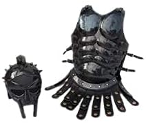 NauticalMart Maximus Gladiator Helmet w/Roman Spartan Muscle Jacket