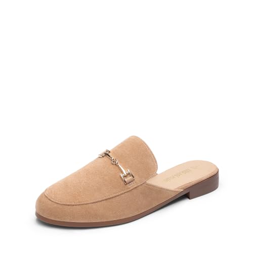Image of DREAM PAIRS Mules for Women Flats Slip on Comfortable | Pointed Toe Slip on Slides Buckle Lightweight Loafers Shoes for Office Work Business and Casual Wear