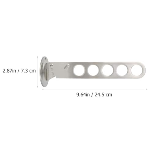 Perchero ajustable Zerodeko de acero inoxidable con 5 ganchos 4