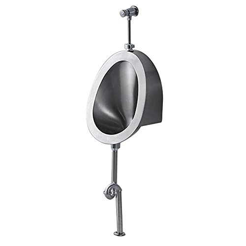 OTQEFTN Wall-Hung urinals Flush urinals efficiently, Household/Commercial Stainless Steel Urinal kit with Flush Valve, Induction Urinals in Men's Public Toilets, for Hotels