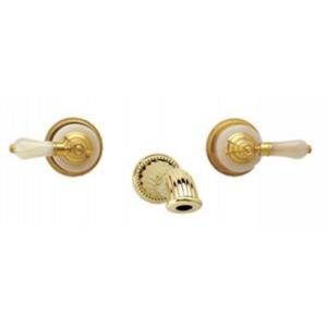 Phylrich WL273 025 - Regent Pink Onyx Handle Wall Mounted Lavatory Faucet