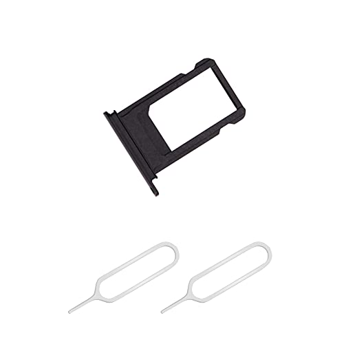 THE TECH DOCTOR Ranura para tarjeta SIM de repuesto para iPhone 7 con 2 pines Sim Open Ejector Tool...