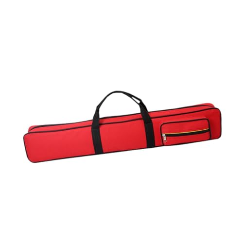 Yiju Pool Cue Case Pool Cue Pouch Compact Lightweight 1/2 Snooker Pool Cue Bag Portable Pool Billiards Accessories Pool Cue Bag, Red