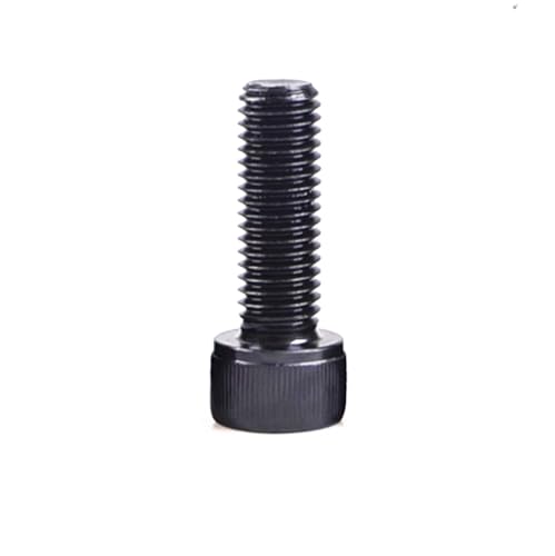 100pcs M3 x 12mm 12.9 Grade Alloy Steel Hex Socket Head Cap Screws Bolts,Black Oxide Finish