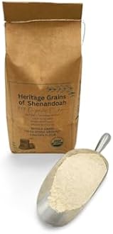 Organic Whole Grain Einkorn Flour, Fresh Stone-Ground & USA Grown, Heritage Grains of Shenandoah- great for gluten issues (Fresh Ground Flour, 50 lb.)