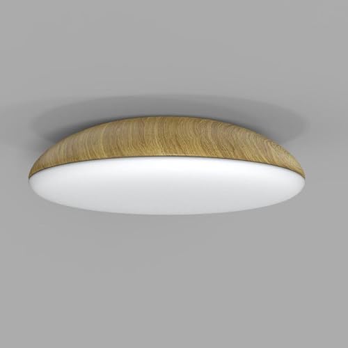 Plafonnier design moderne effet bois 6 lumières au style nordique
