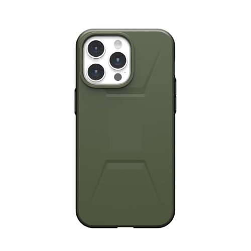 Coque iPhone 15 Pro Max antichoc pour randonnée et chantier olive 6,7"