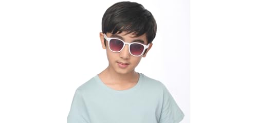 Image of Hooper Memphis Collection | Full Rim Rectangular Branded and Stylish Kids Sunglasses | 100% UV Protected | For Boys & Girls (Age 5-8 yrs) | HP S16086