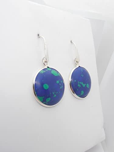 Boucles chrysocolle en argent 925, l'éclat des pierres naturelles sur vous - 3
