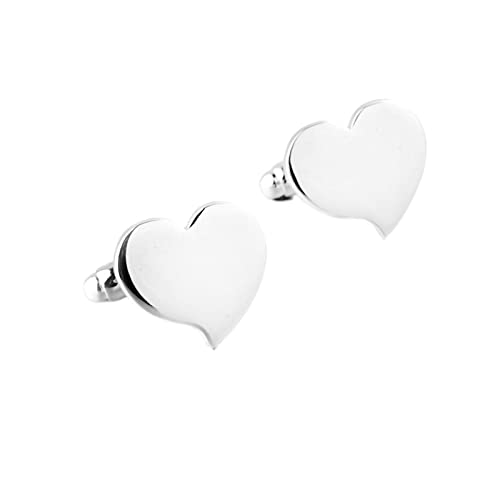 Mancuernillas Daesar para Hombre en Plata Vintage Corazón